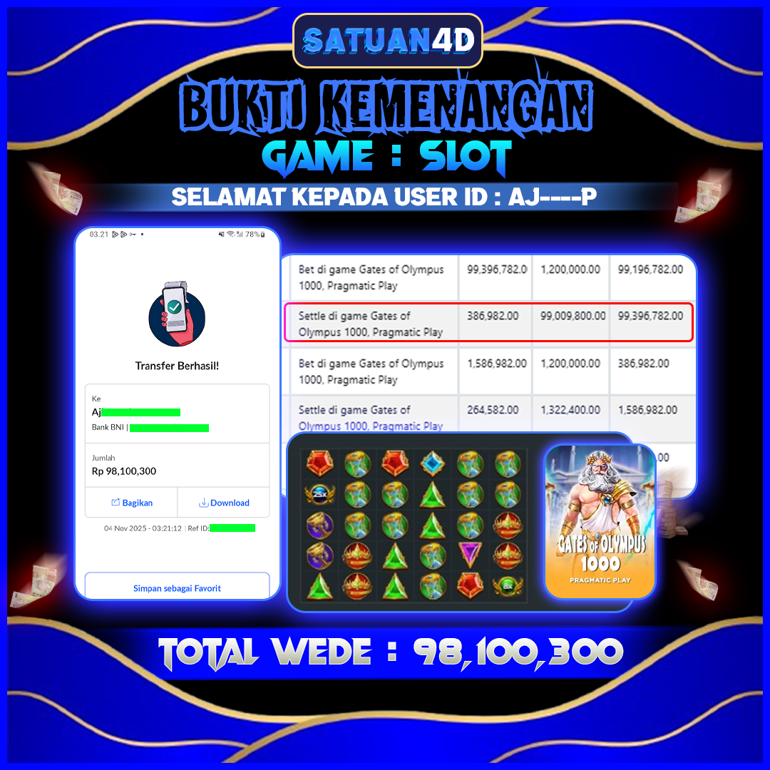 BUKTI KEMENANGAN TERBESAR TANGGAL 05 NOVEMBER  2025