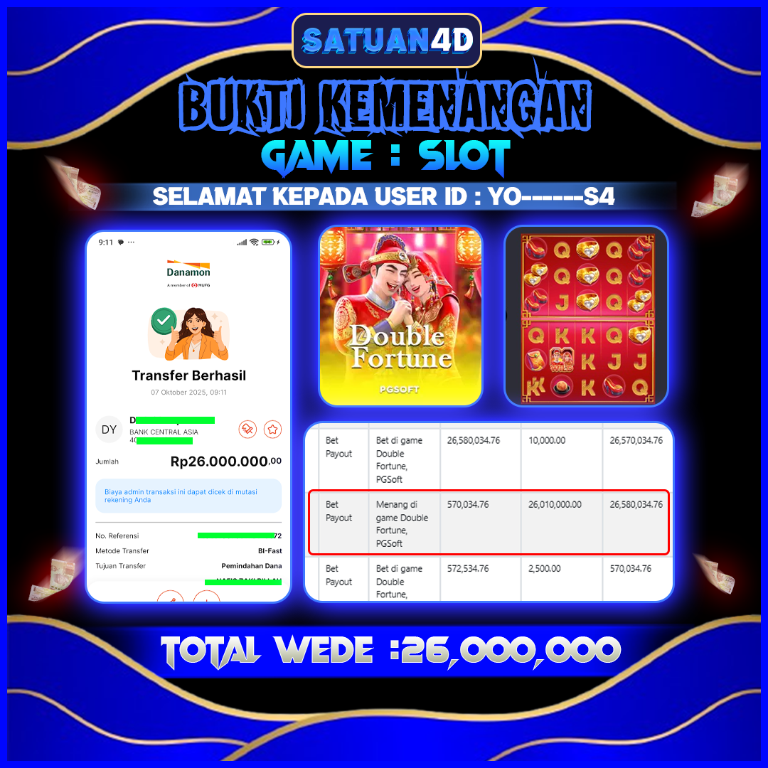 BUKTI KEMENANGAN TERBESAR TANGGAL 08 OKTOBER 2025