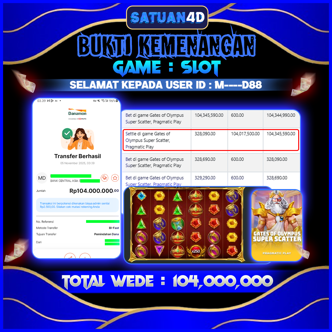 BUKTI KEMENANGAN TERBESAR TANGGAL 06 NOVEMBER  2025