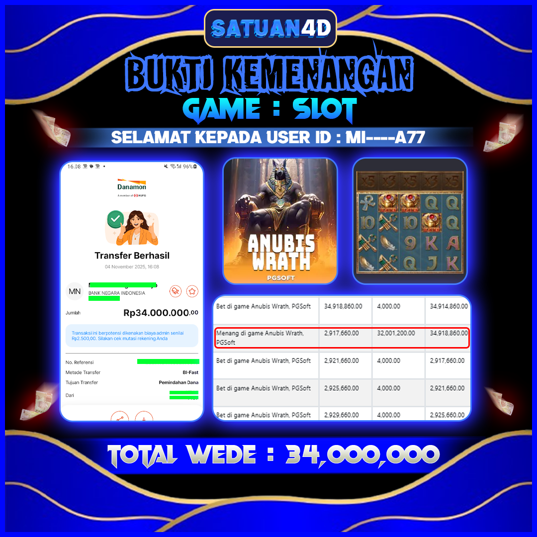 BUKTI KEMENANGAN TERBESAR TANGGAL 05 NOVEMBER  2025