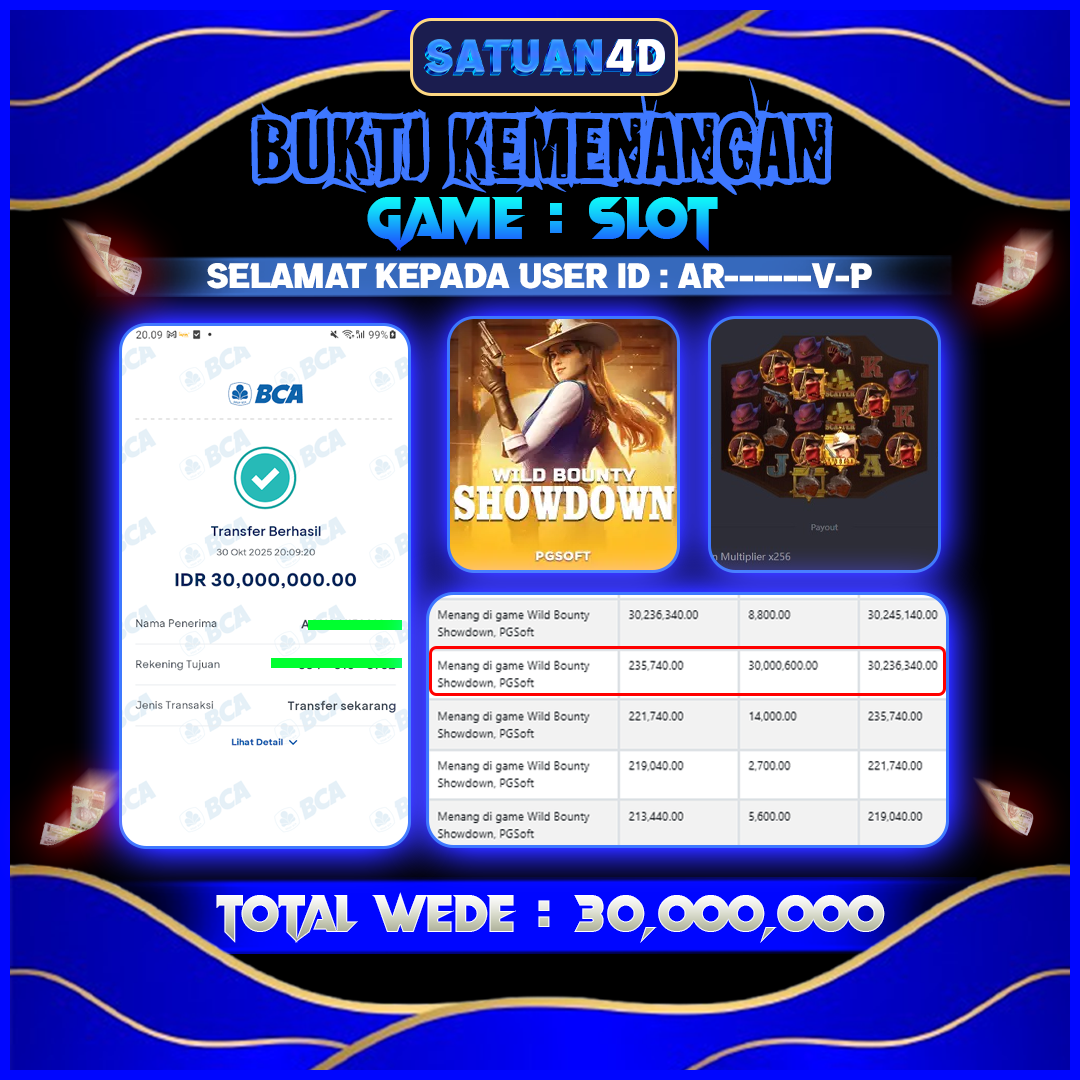 BUKTI KEMENANGAN TERBESAR TANGGAL 31 OKTOBER 2025