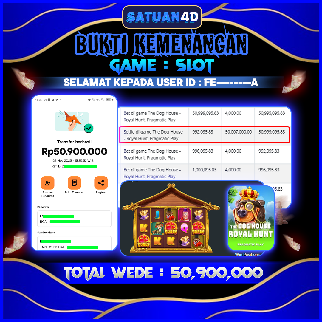 BUKTI KEMENANGAN TERBESAR TANGGAL 04 NOVEMBER  2025