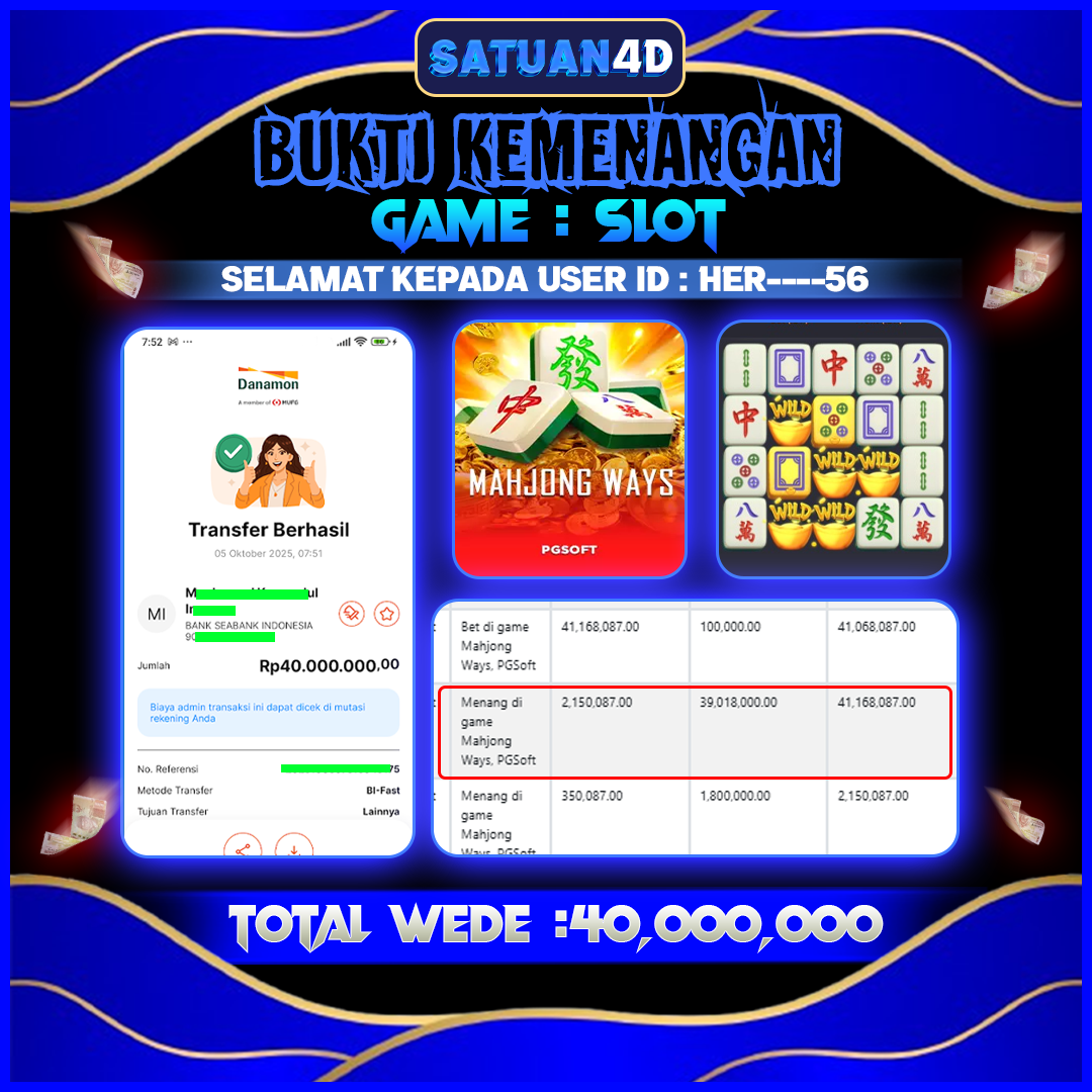 BUKTI KEMENANGAN TERBESAR TANGGAL 06 OKTOBER 2025