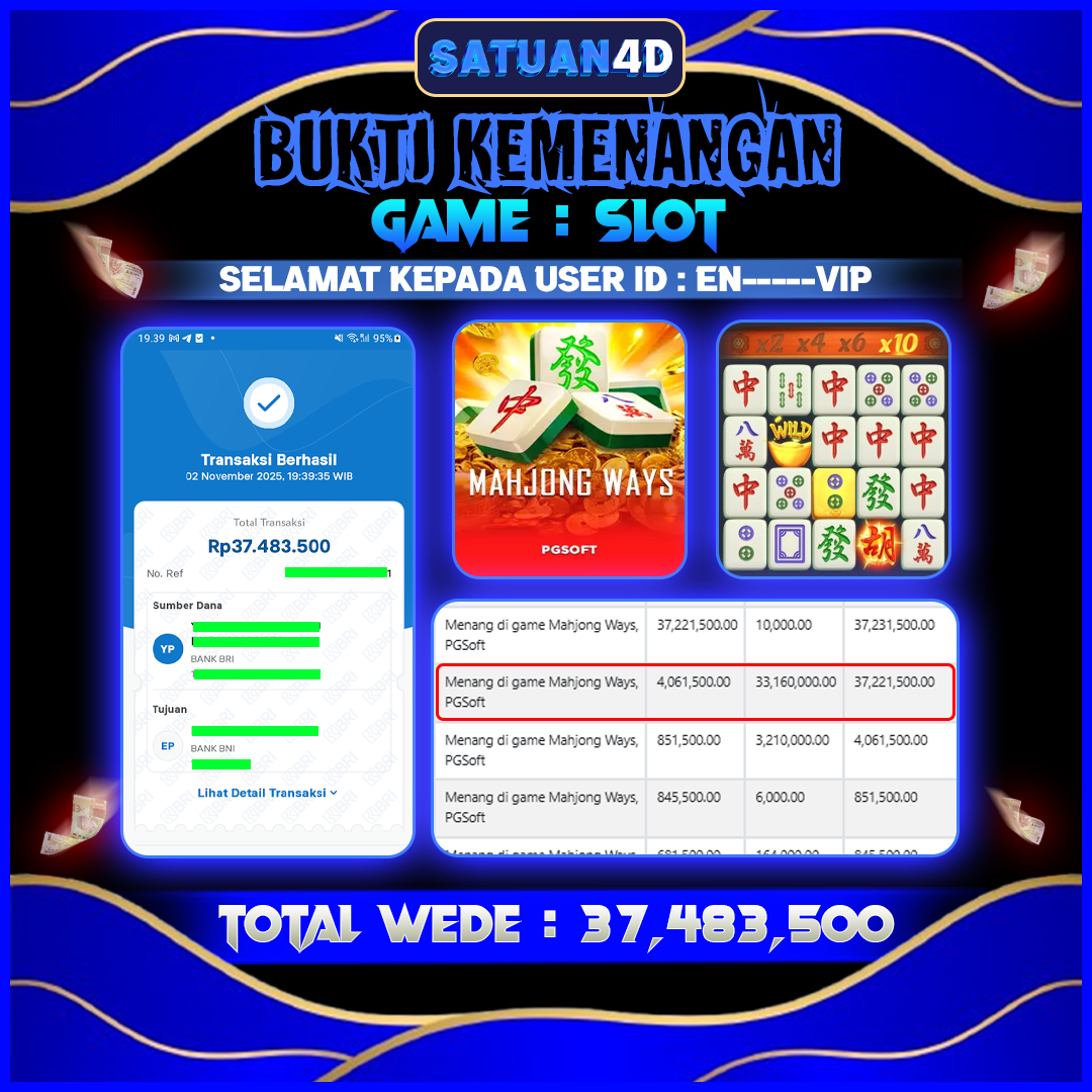 BUKTI KEMENANGAN TERBESAR TANGGAL 03 NOVEMBER  2025