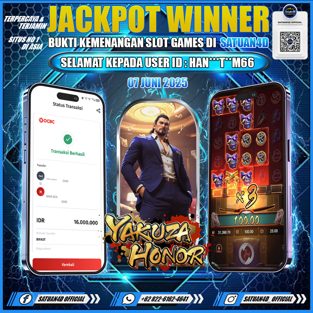 BUKTI KEMENANGAN TERBESAR TANGGAL 07 JUNI 2025