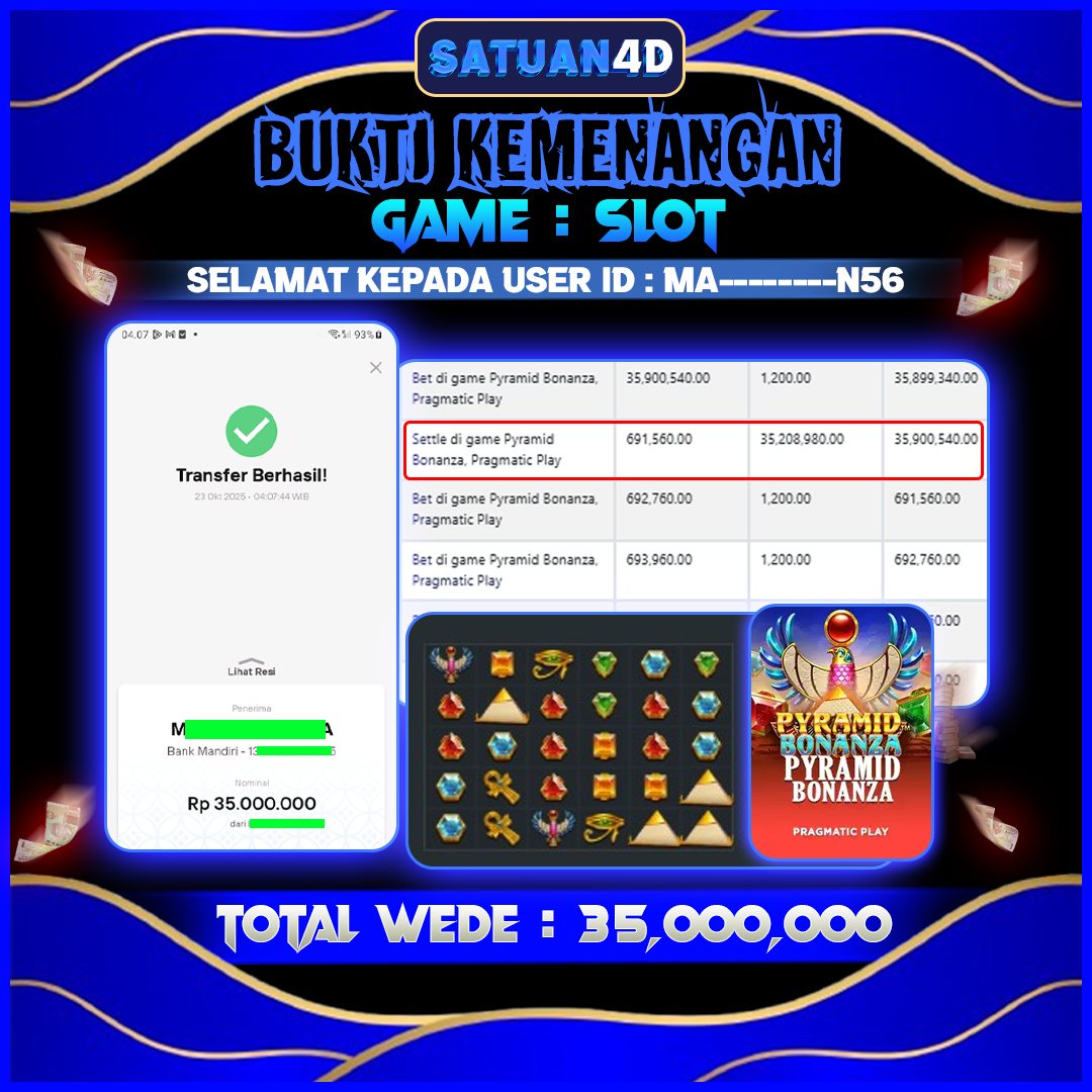 BUKTI KEMENANGAN TERBESAR TANGGAL 24 OKTOBER 2025