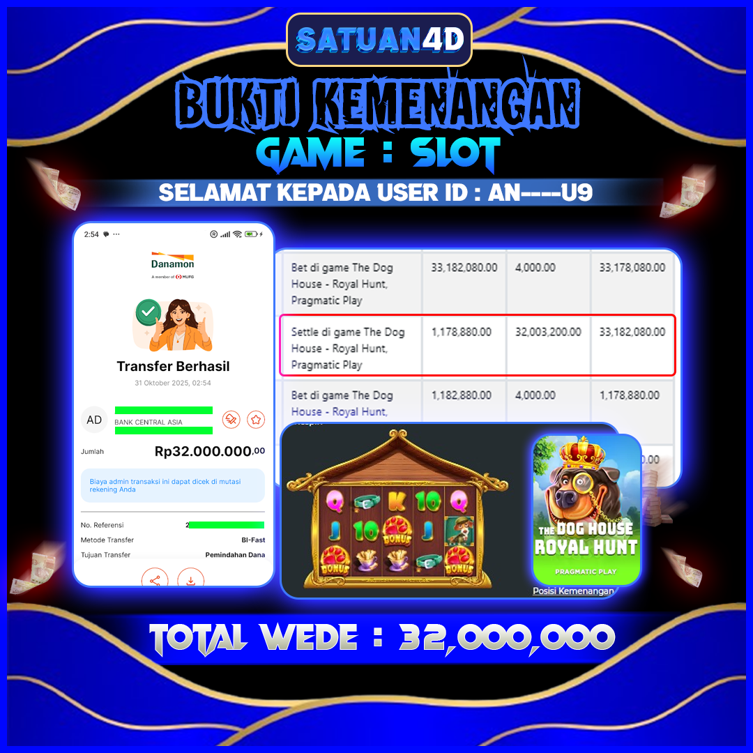 BUKTI KEMENANGAN TERBESAR TANGGAL 01 NOVEMBER  2025