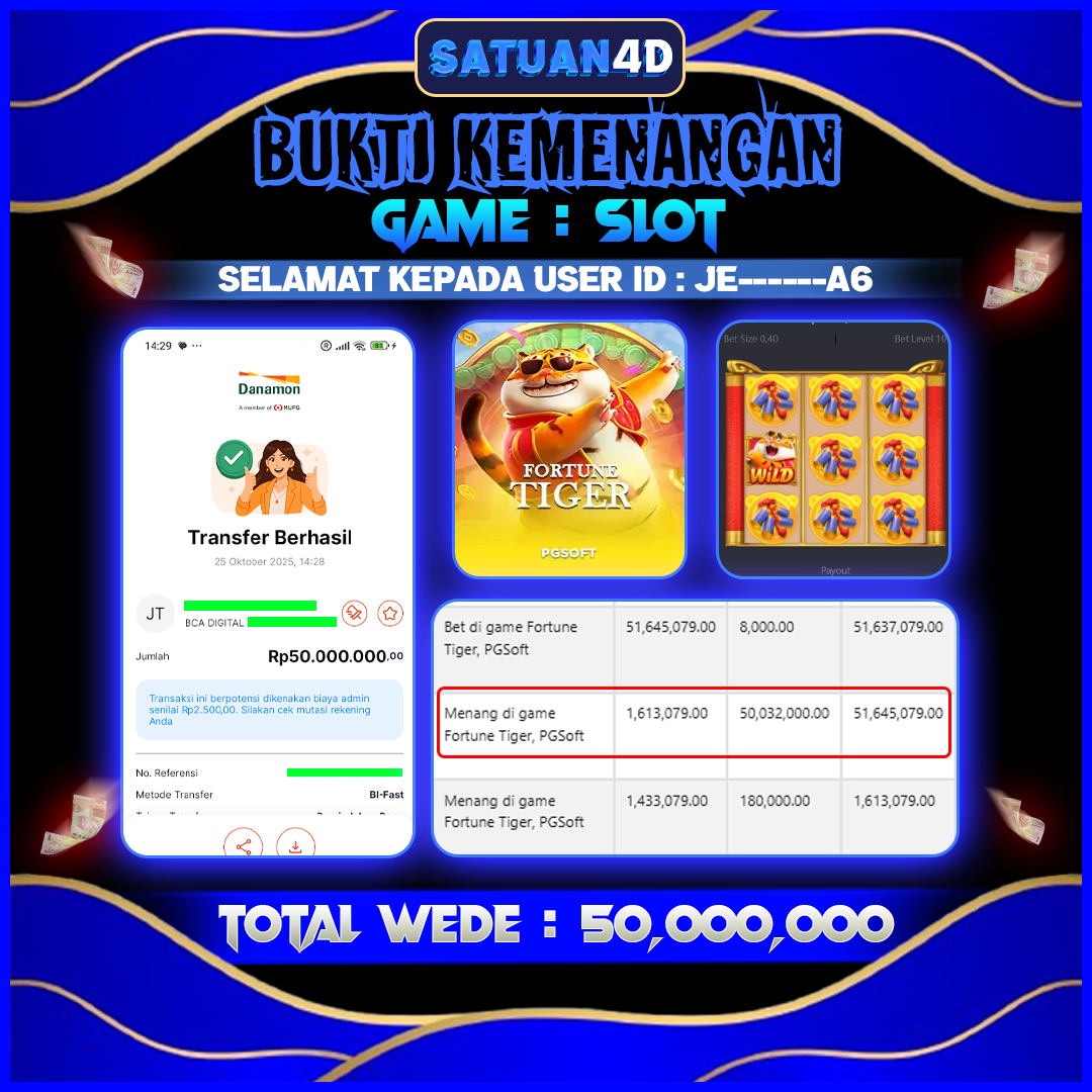 BUKTI KEMENANGAN TERBESAR TANGGAL 26 OKTOBER 2025