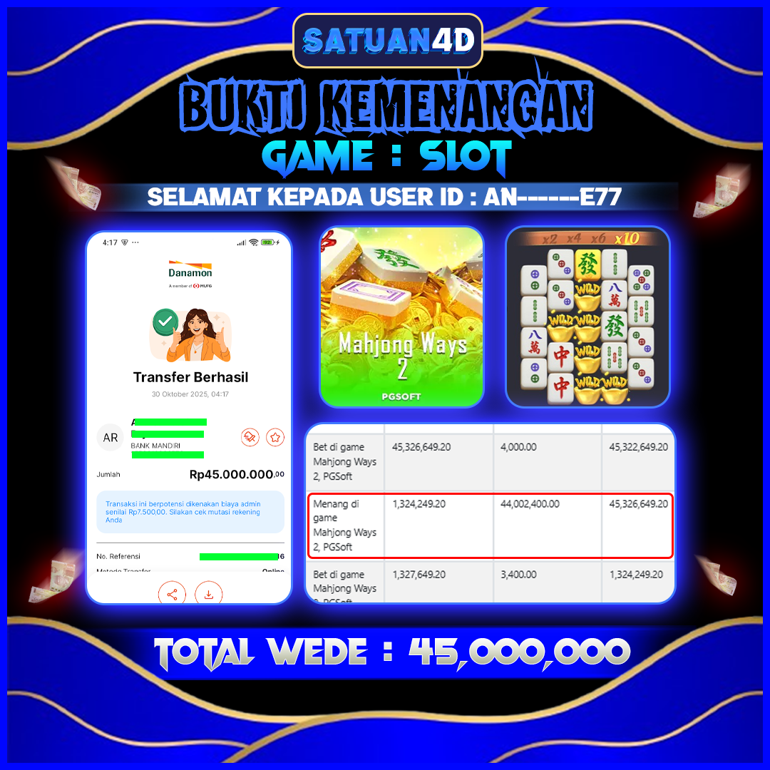 BUKTI KEMENANGAN TERBESAR TANGGAL 31 OKTOBER 2025