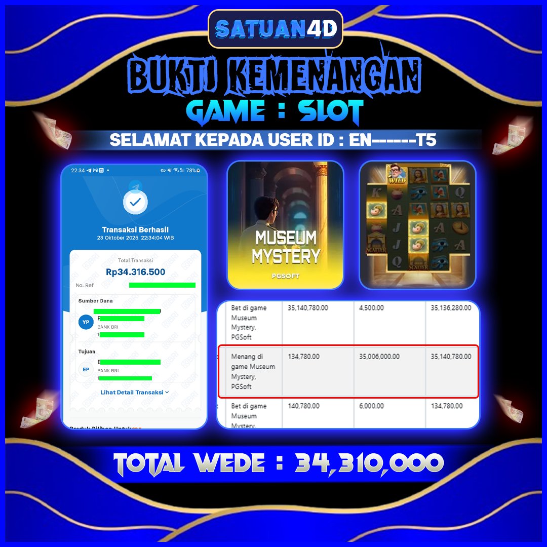 BUKTI KEMENANGAN TERBESAR TANGGAL 24 OKTOBER 2025