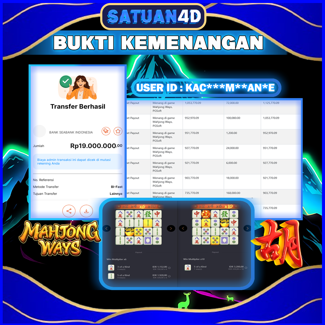 BUKTI KEMENANGAN TERBESAR TANGGAL 13 AGUSTUS 2025