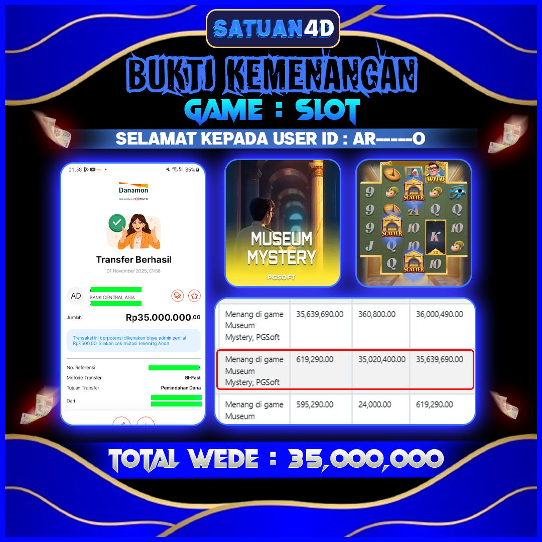 BUKTI KEMENANGAN TERBESAR TANGGAL 02 NOVEMBER  2025