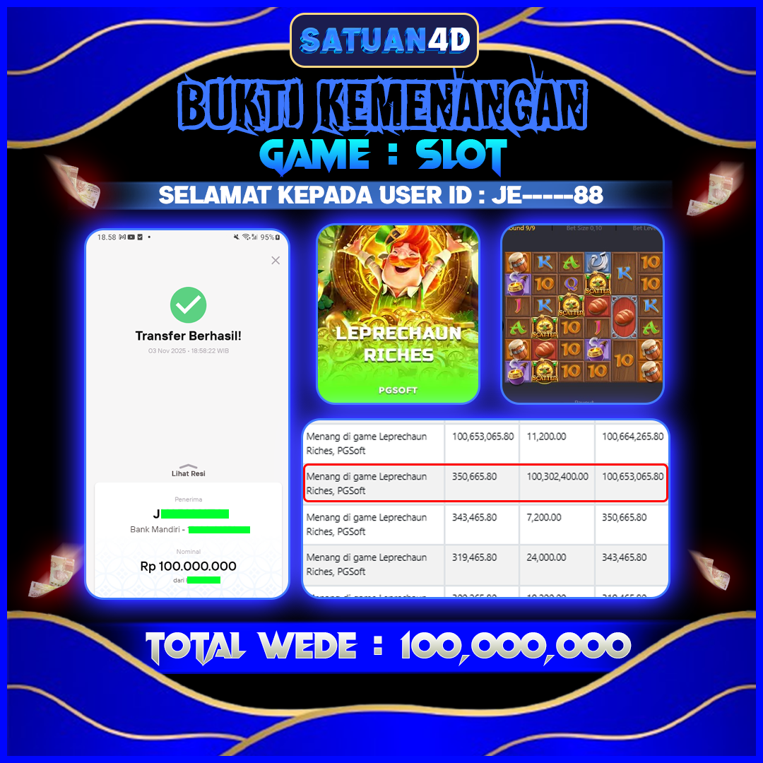 BUKTI KEMENANGAN TERBESAR TANGGAL 04 NOVEMBER  2025