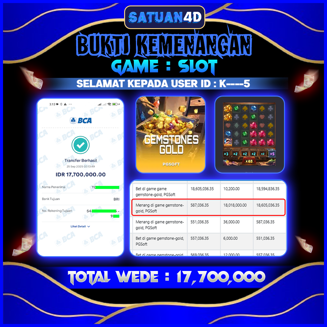 BUKTI KEMENANGAN TERBESAR TANGGAL 26 SEPTEMBER 2025
