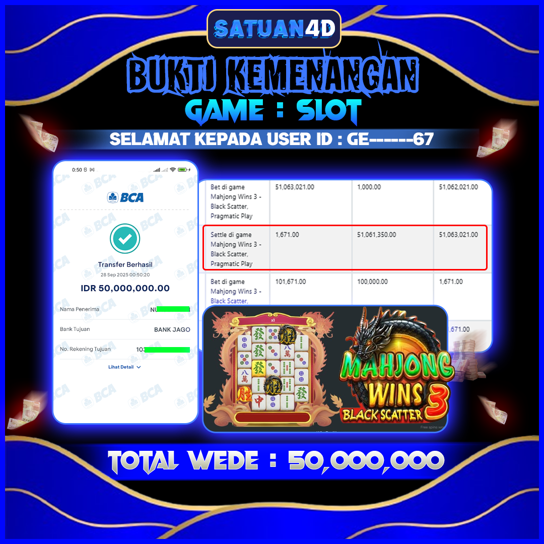 BUKTI KEMENANGAN TERBESAR TANGGAL 29 SEPTEMBER 2025