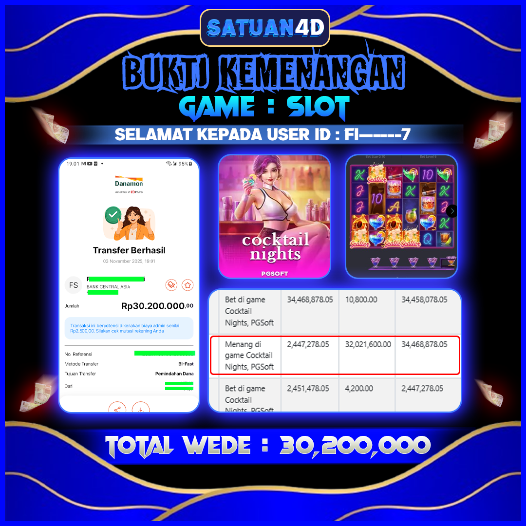 BUKTI KEMENANGAN TERBESAR TANGGAL 04 NOVEMBER  2025