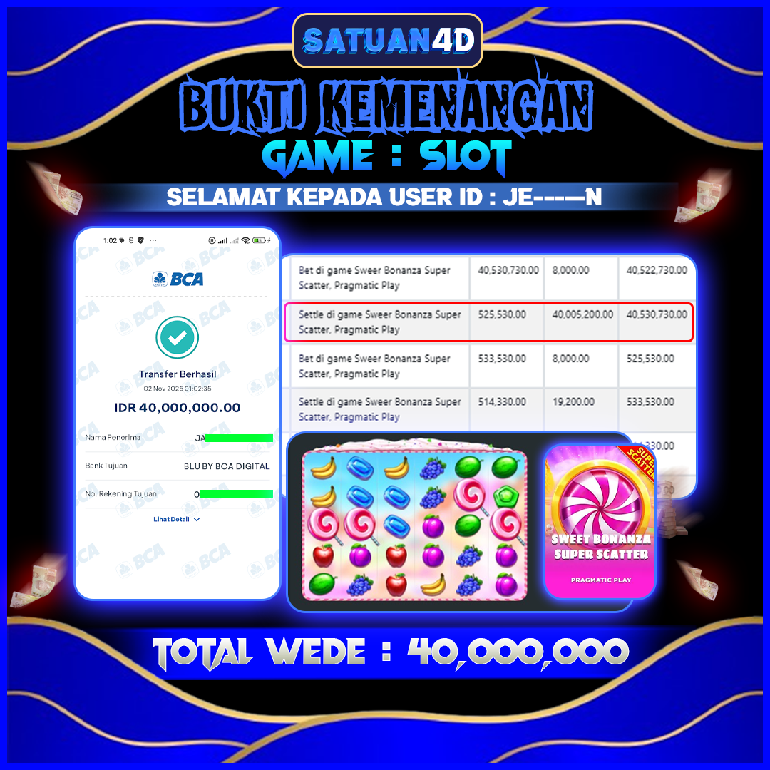 BUKTI KEMENANGAN TERBESAR TANGGAL 03 NOVEMBER  2025