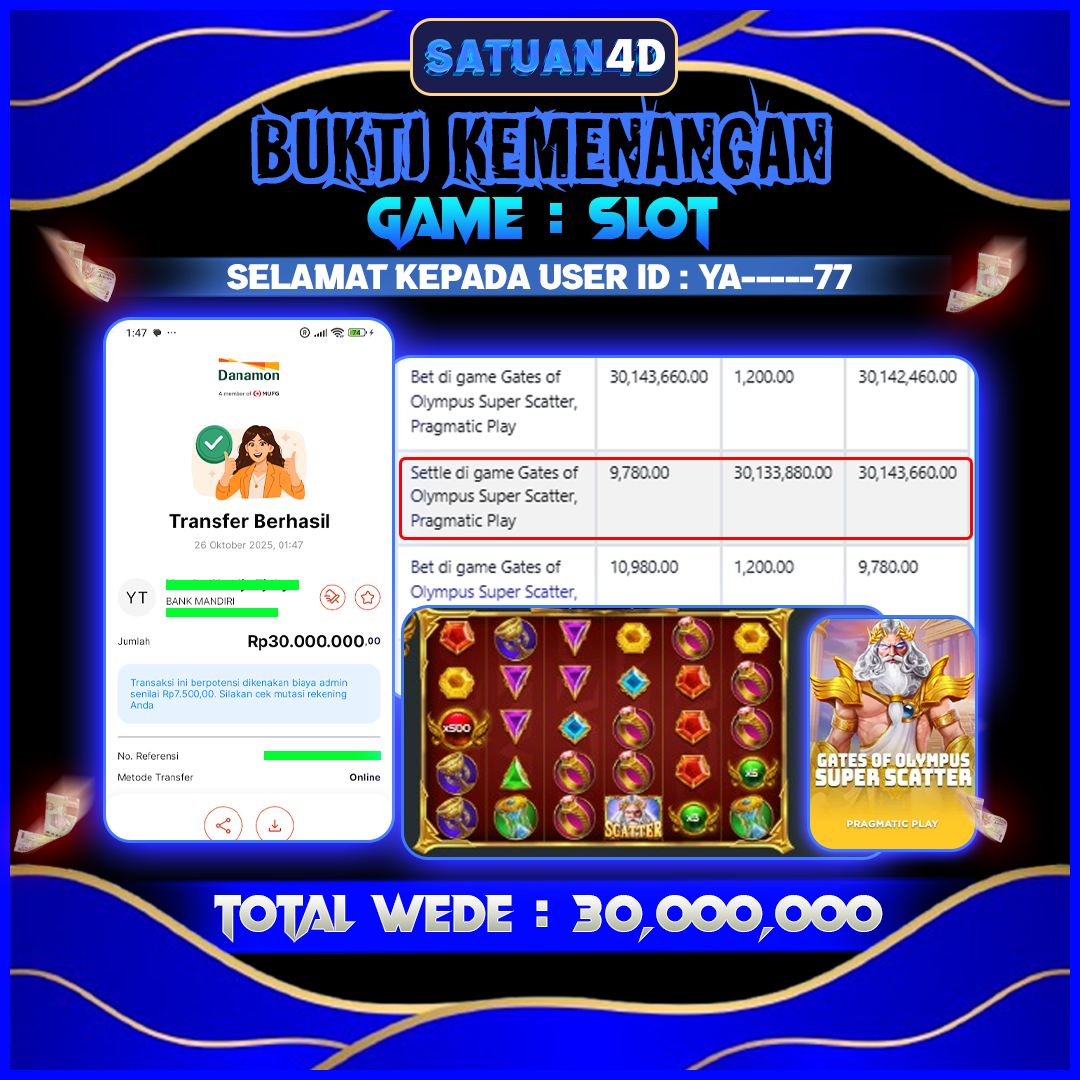 BUKTI KEMENANGAN TERBESAR TANGGAL 27 OKTOBER 2025