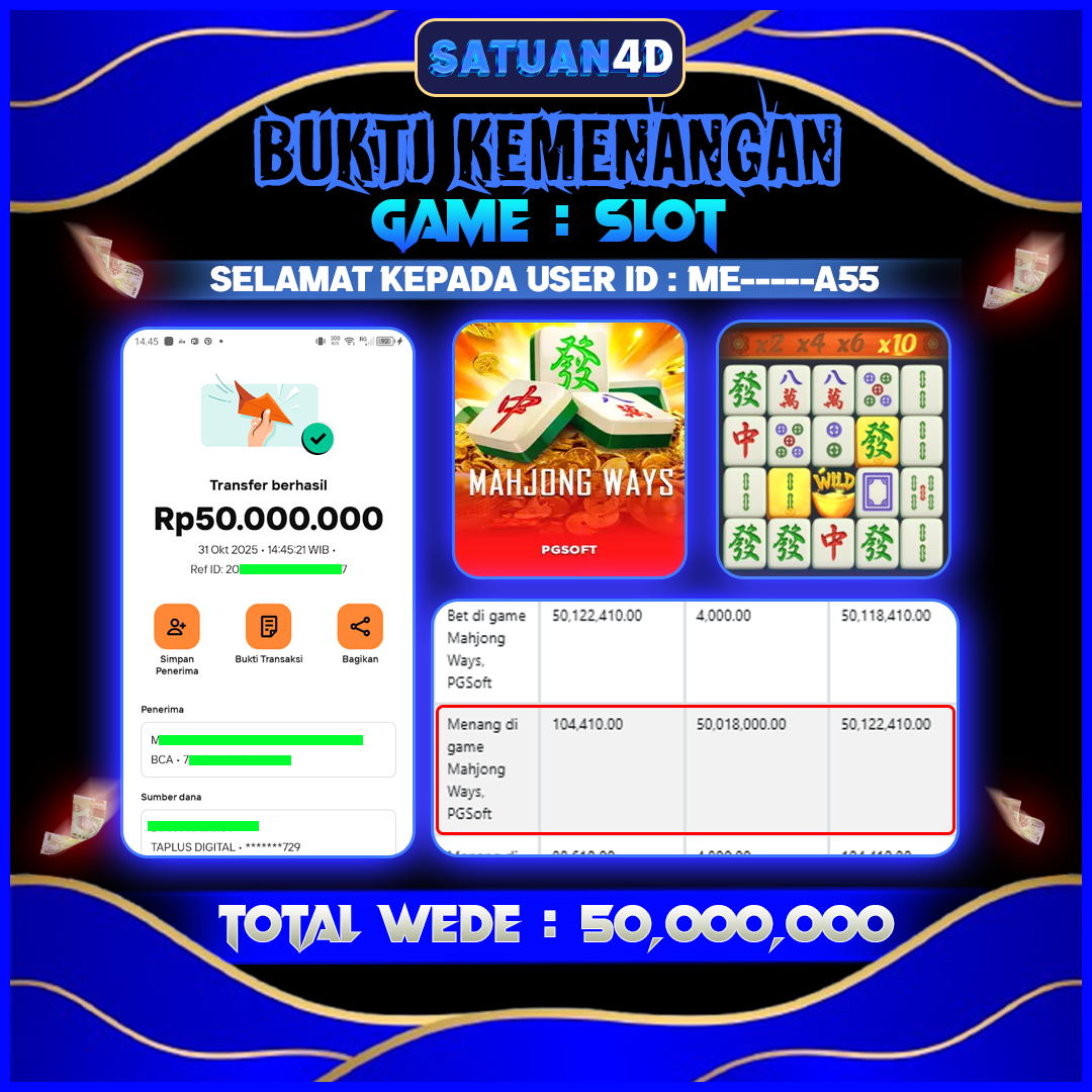 BUKTI KEMENANGAN TERBESAR TANGGAL 01 NOVEMBER  2025