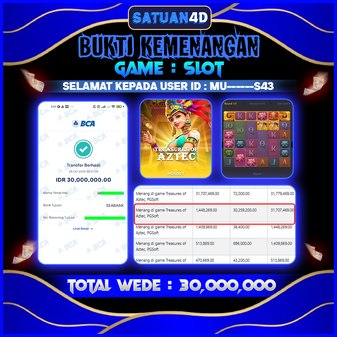 BUKTI KEMENANGAN TERBESAR TANGGAL 29 OKTOBER 2025