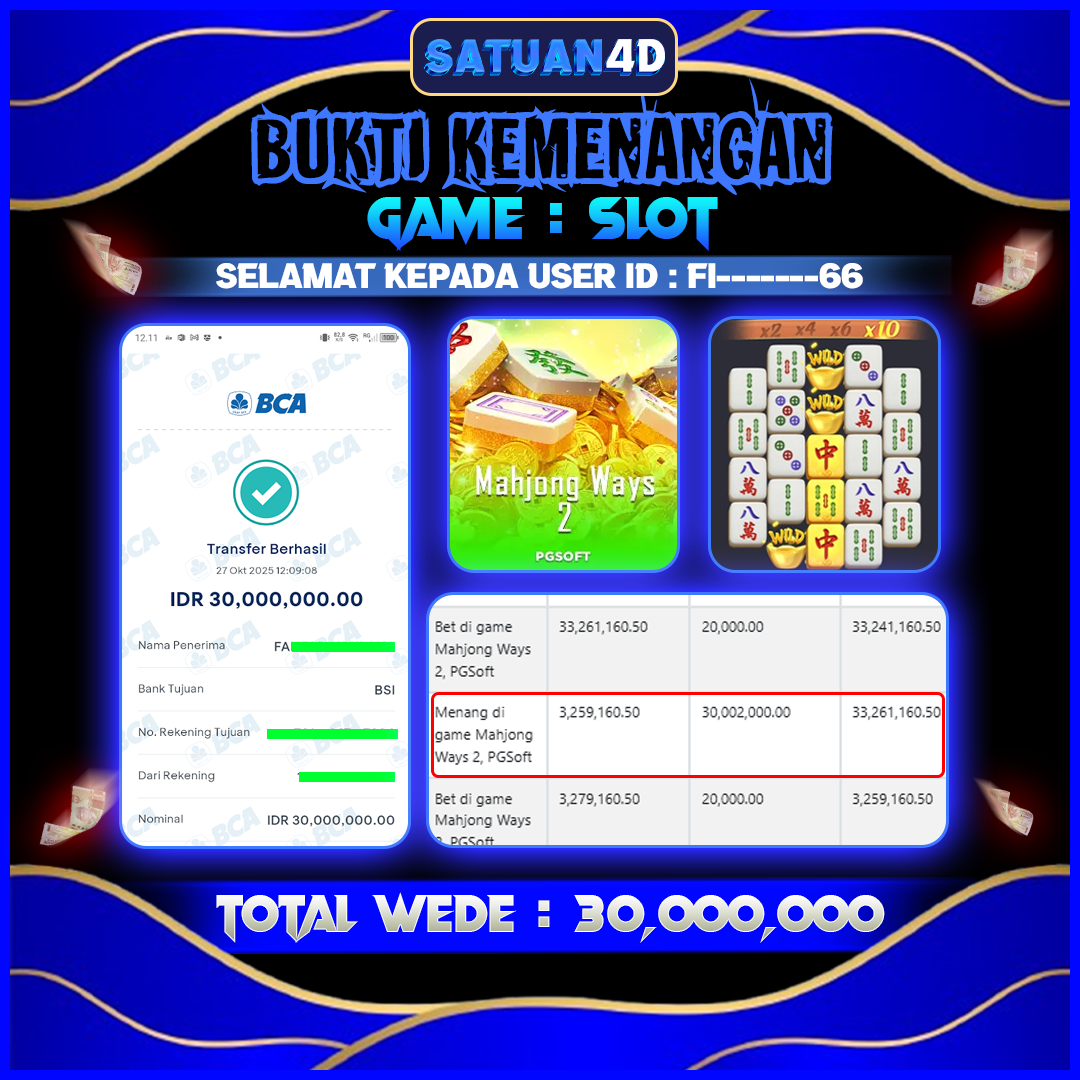 BUKTI KEMENANGAN TERBESAR TANGGAL 28 OKTOBER 2025