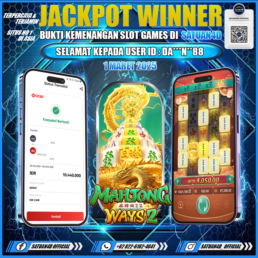 BUKTI KEMENANGAN TANGGAL 1 MARET FEBRUARY 2025