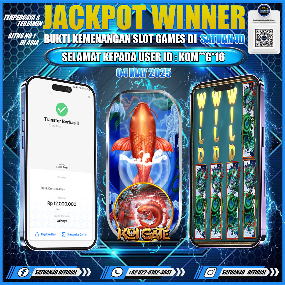 BUKTI KEMENANGAN TANGGAL 04 MAY 2025