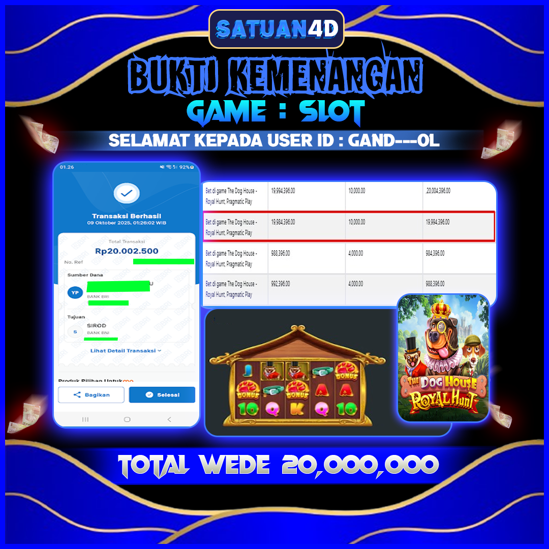 BUKTI KEMENANGAN TERBESAR TANGGAL 11 OKTOBER 2025
