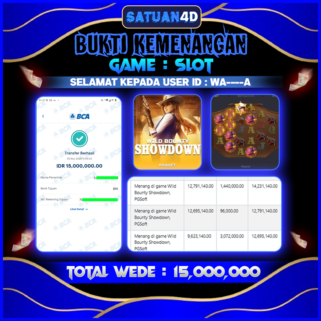 BUKTI KEMENANGAN TERBESAR TANGGAL 06 NOVEMBER  2025