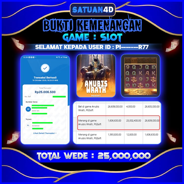 BUKTI KEMENANGAN TERBESAR TANGGAL 20 OKTOBER 2025