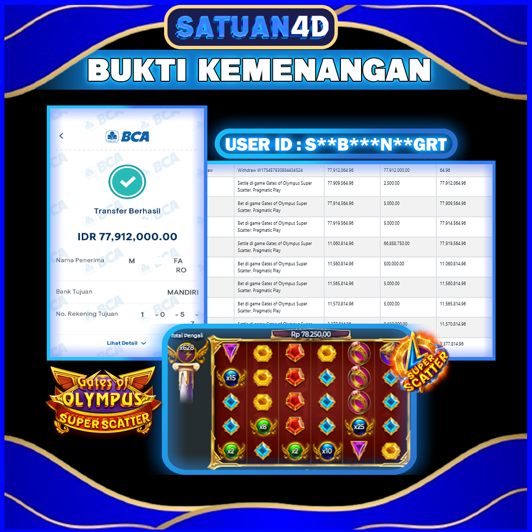 BUKTI KEMENANGAN TERBESAR TANGGAL 10 AGUSTUS 2025