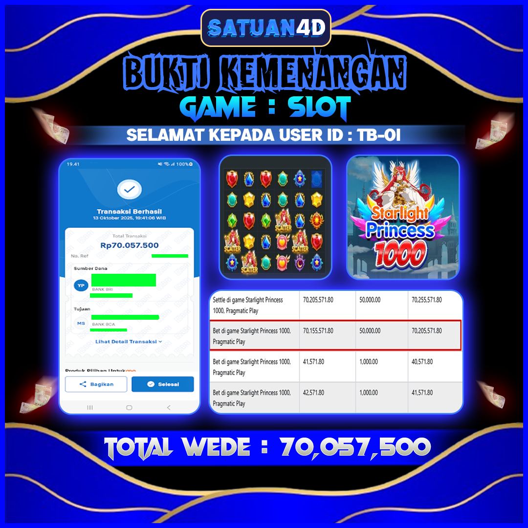 BUKTI KEMENANGAN TERBESAR TANGGAL 14 OKTOBER 2025