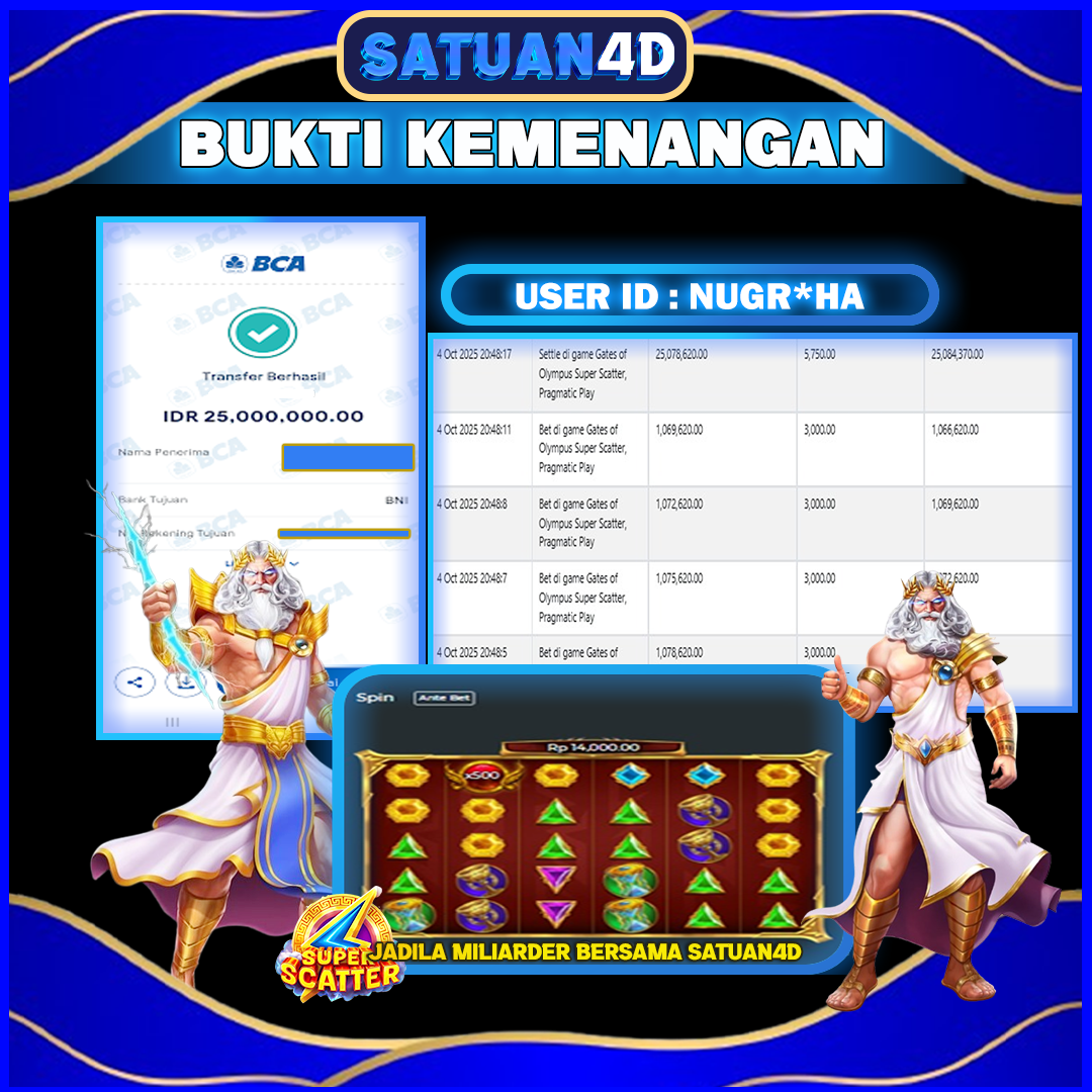 BUKTI KEMENANGAN TERBESAR TANGGAL 05 OKTOBER 2025