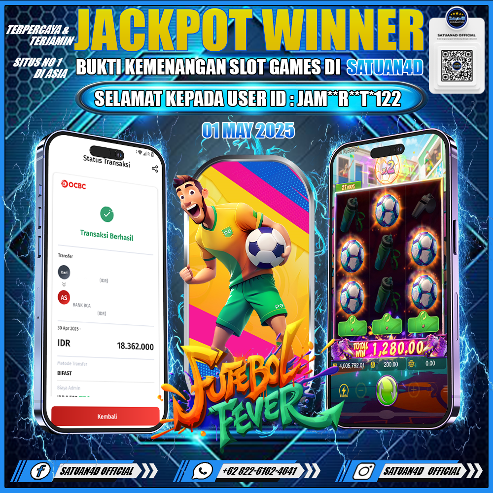 BUKTI KEMENANGAN TANGGAL 01 MAY 2025