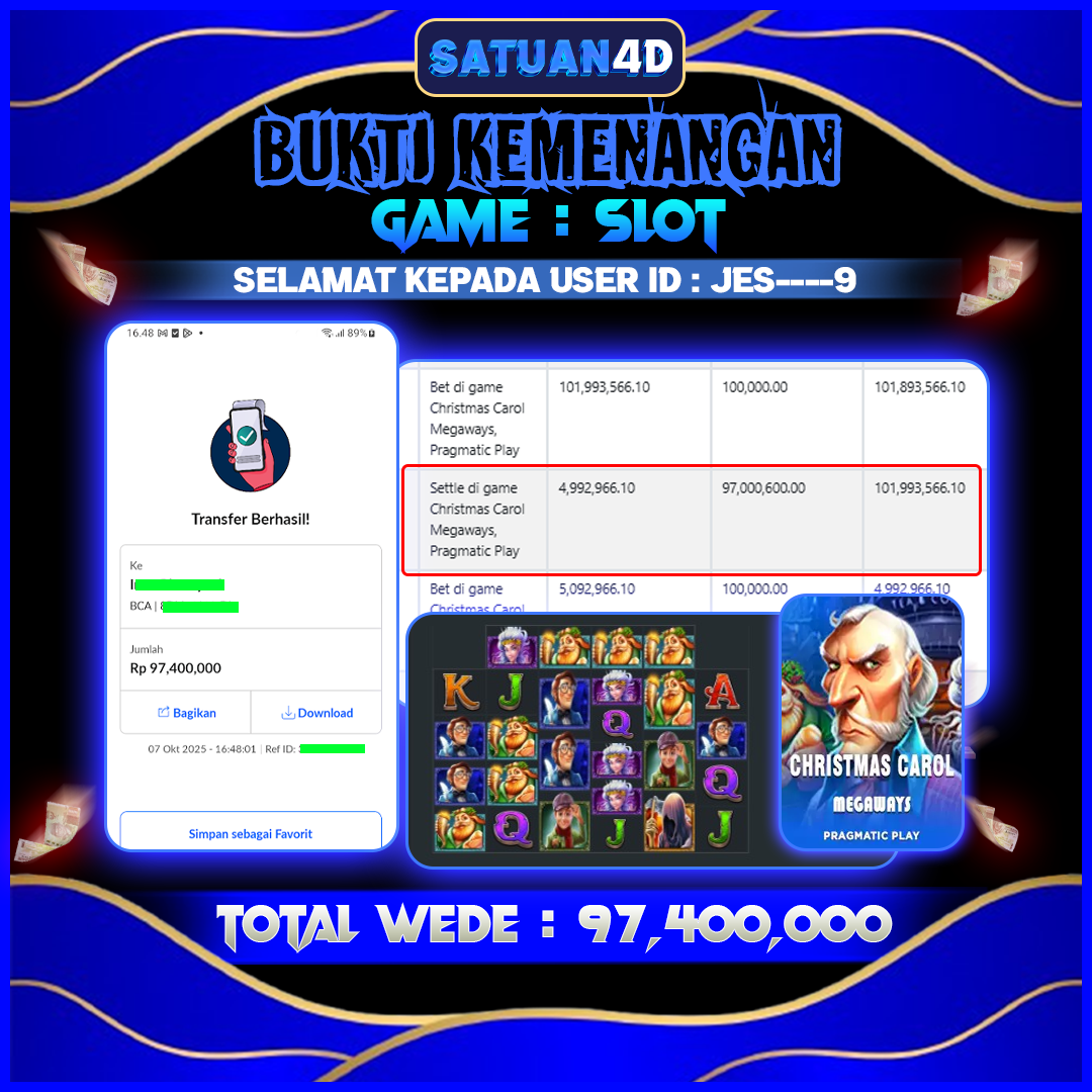 BUKTI KEMENANGAN TERBESAR TANGGAL 08 OKTOBER 2025